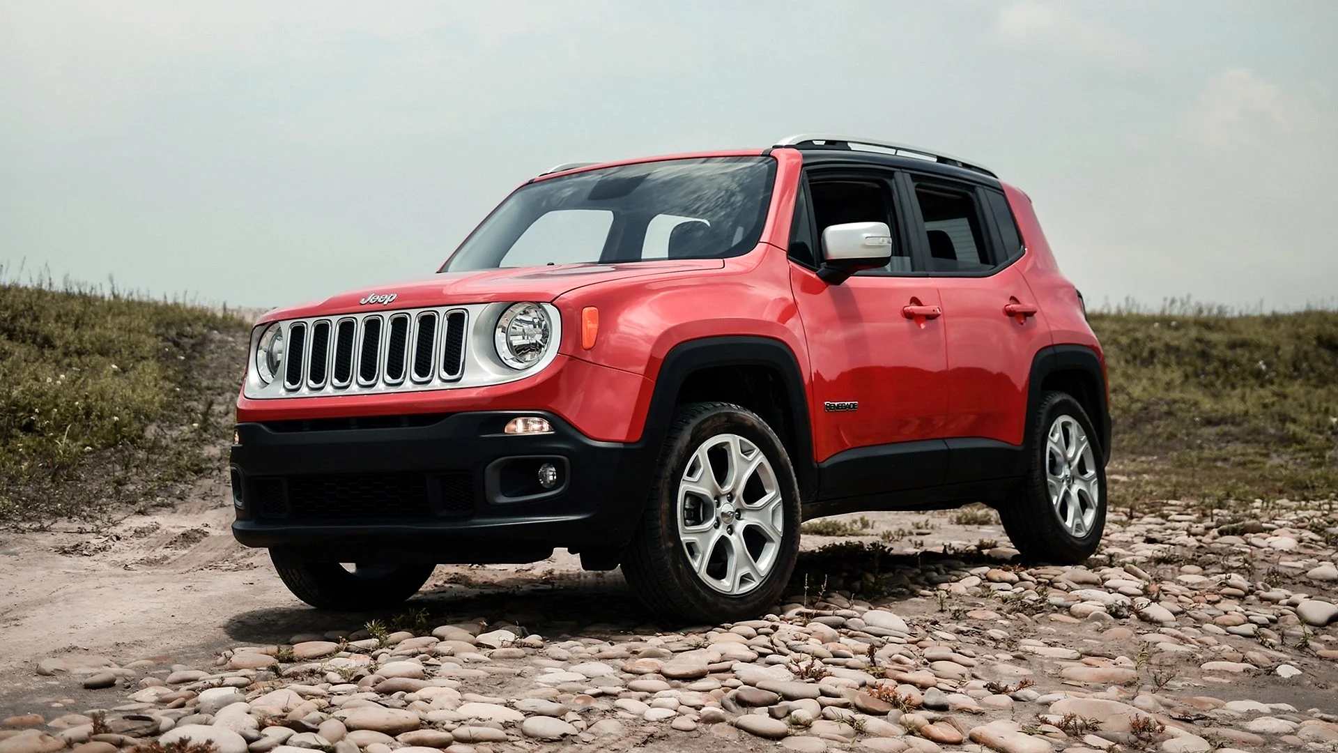 Red Jeep Renegade Wallpaper