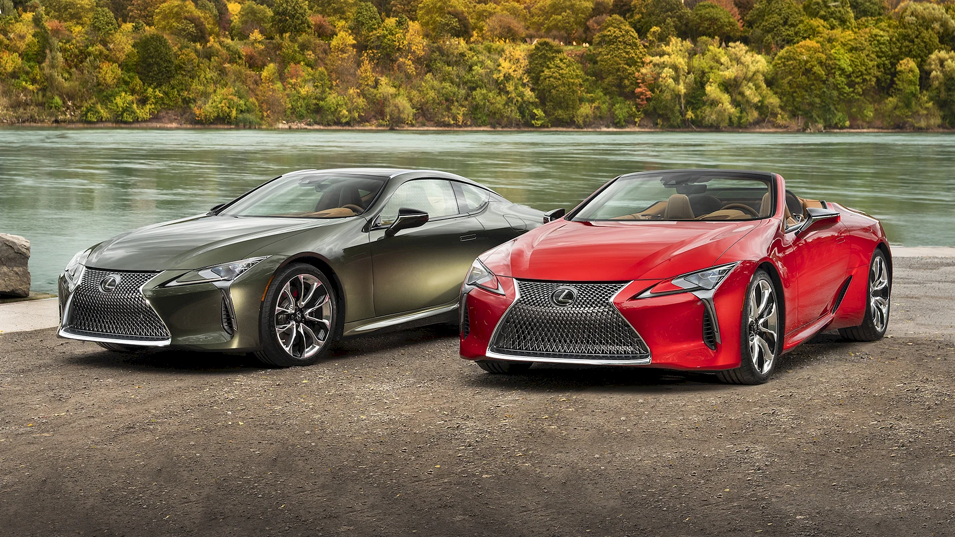 Red Lexus Lc Mobile Resolution Wallpaper