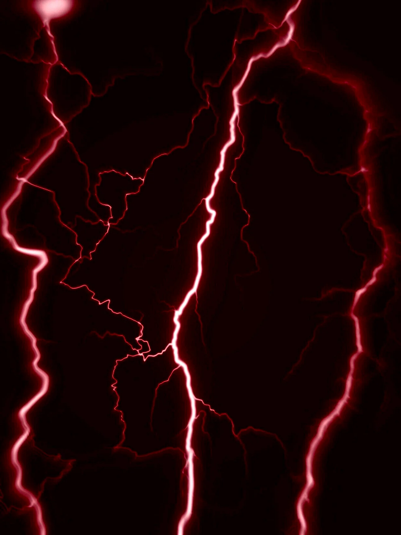 Red Lightning Wallpaper For iPhone
