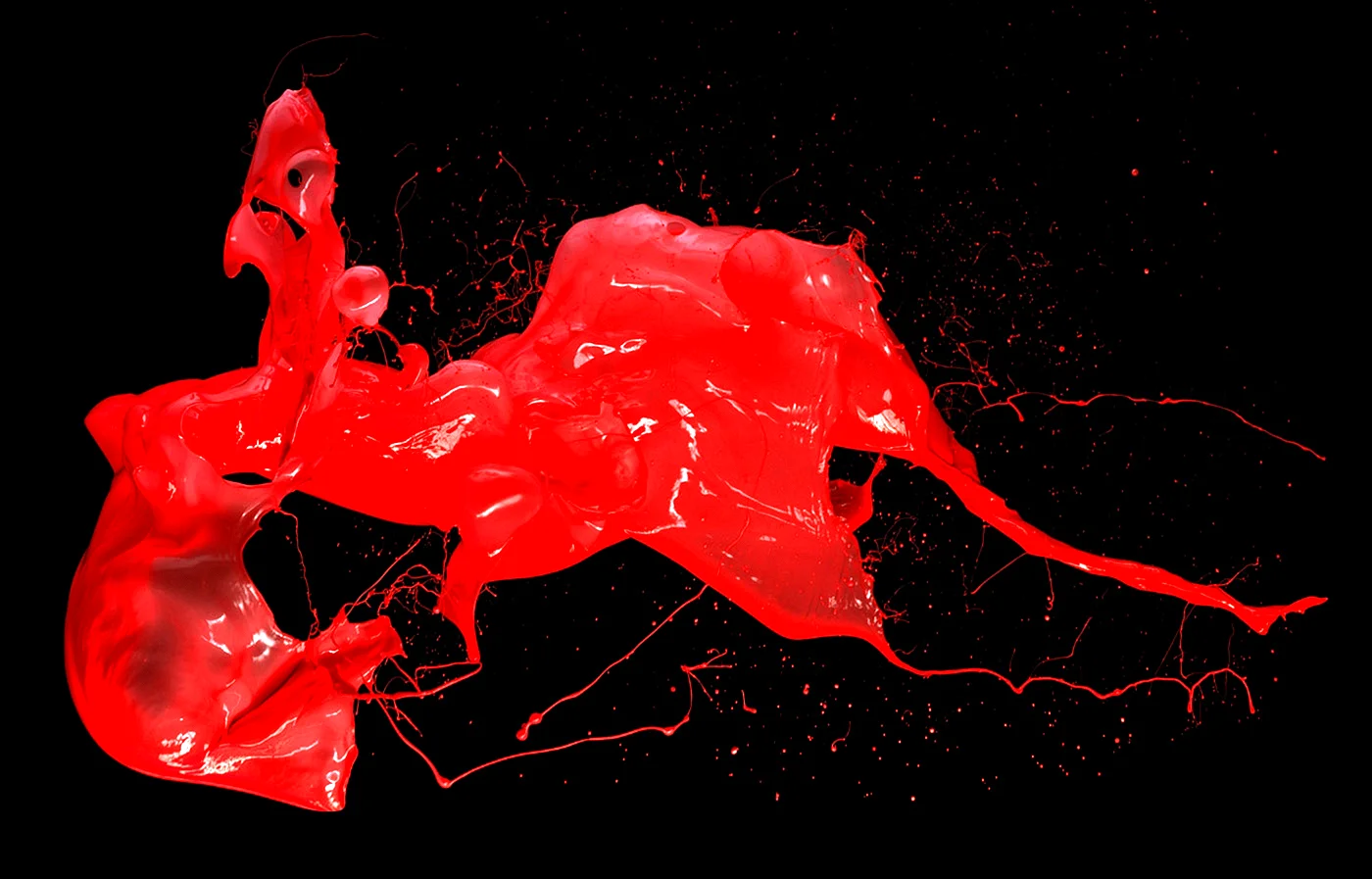 Red Liquid Wallpaper