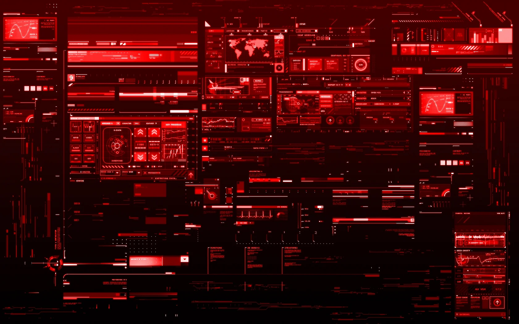 Red Technology Wallpaper