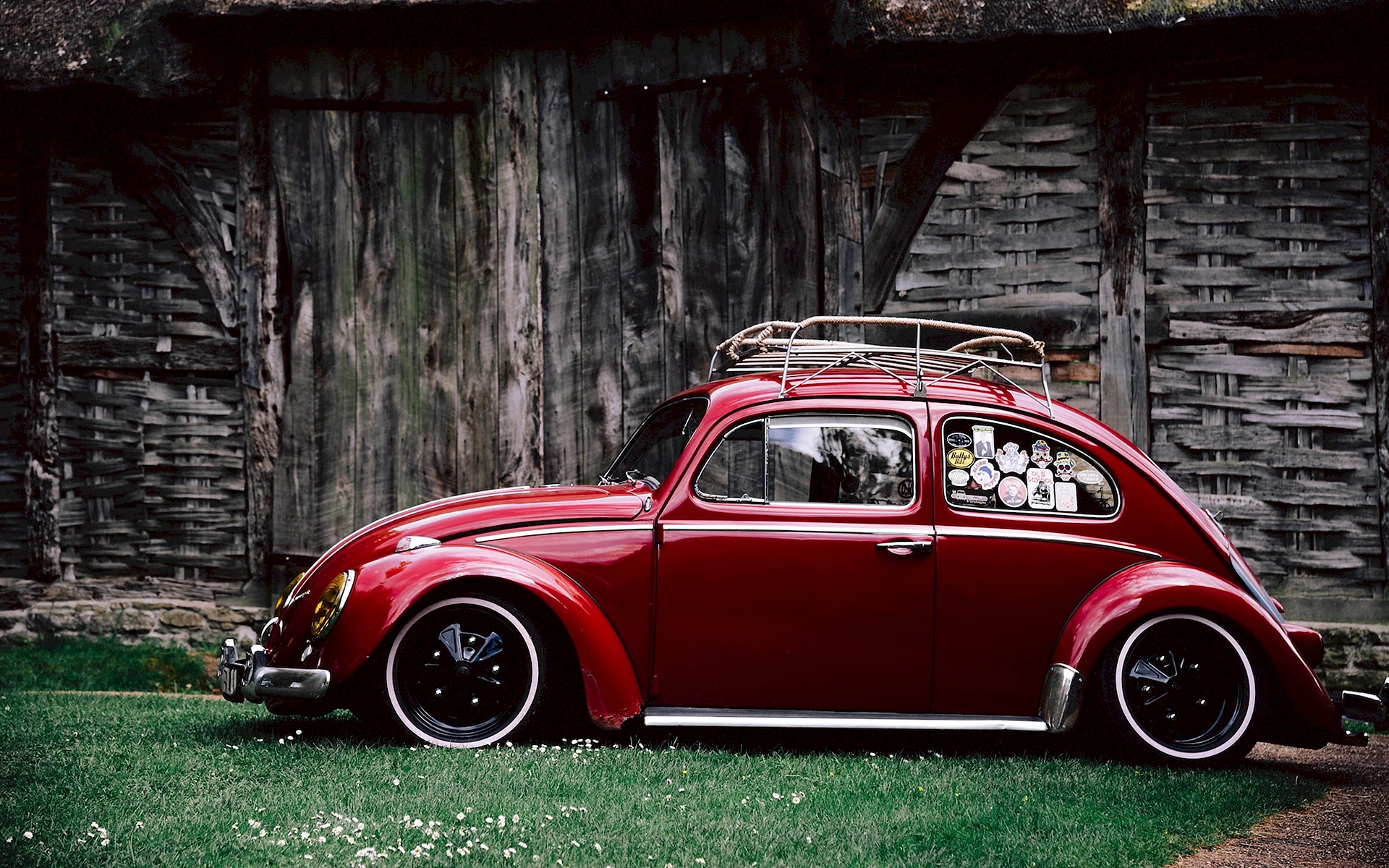 Red Volkswagen Beetle Wallpaper