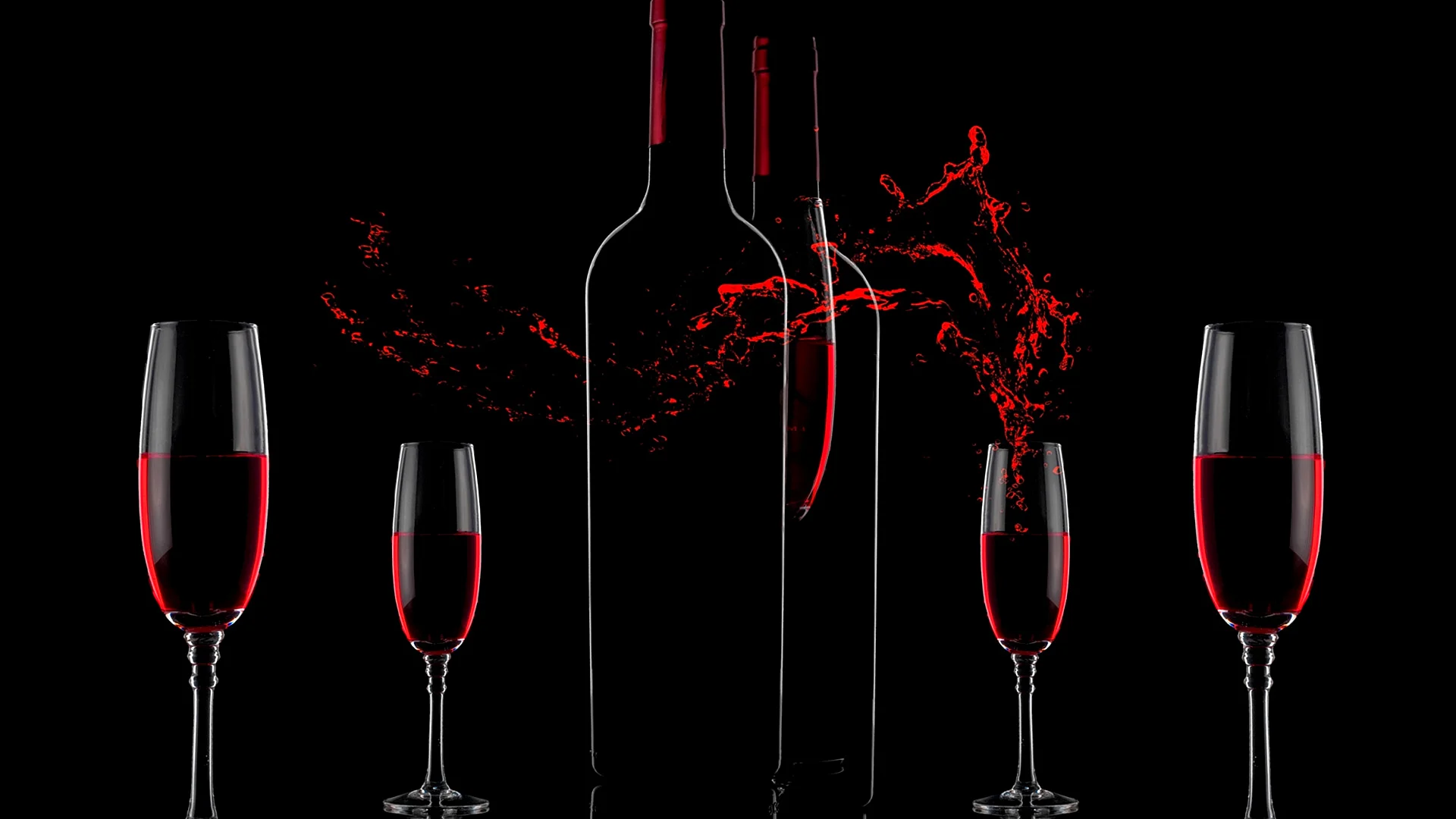 Red Wine Glass Wallpaper