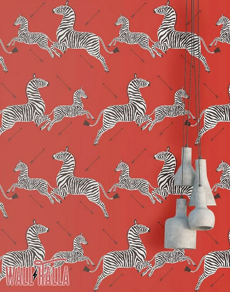 Red Zebra Wallpaper