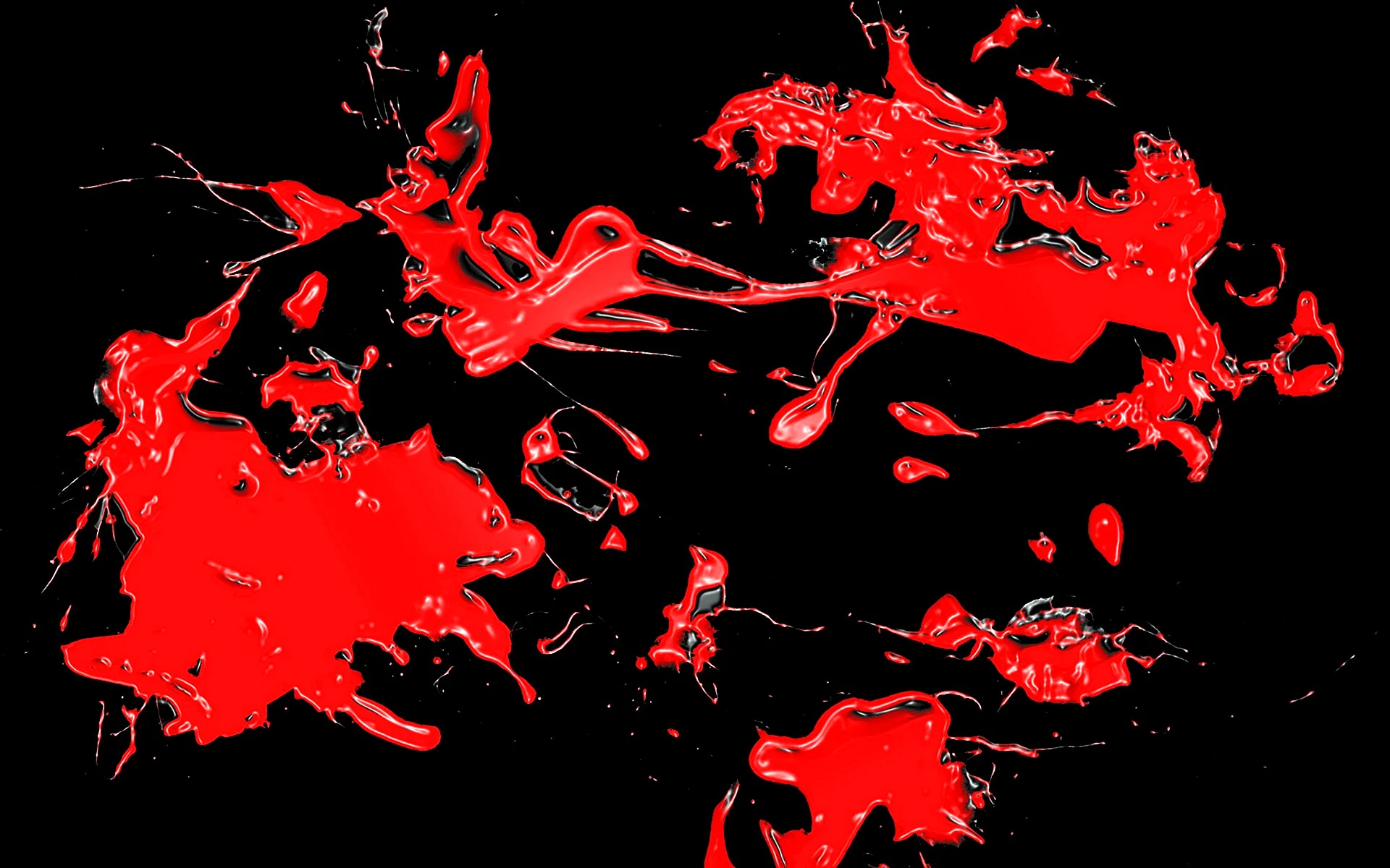 Red Color Splash Wallpaper