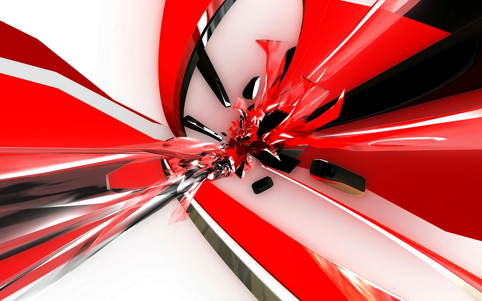 Red White Abstract Background Wallpaper