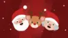 Reindeer Santa Claus Wallpaper