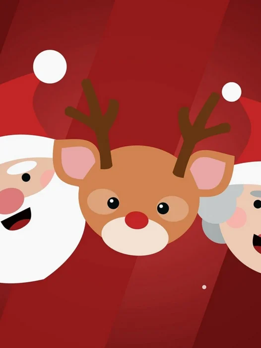 Reindeer Santa Claus Wallpaper