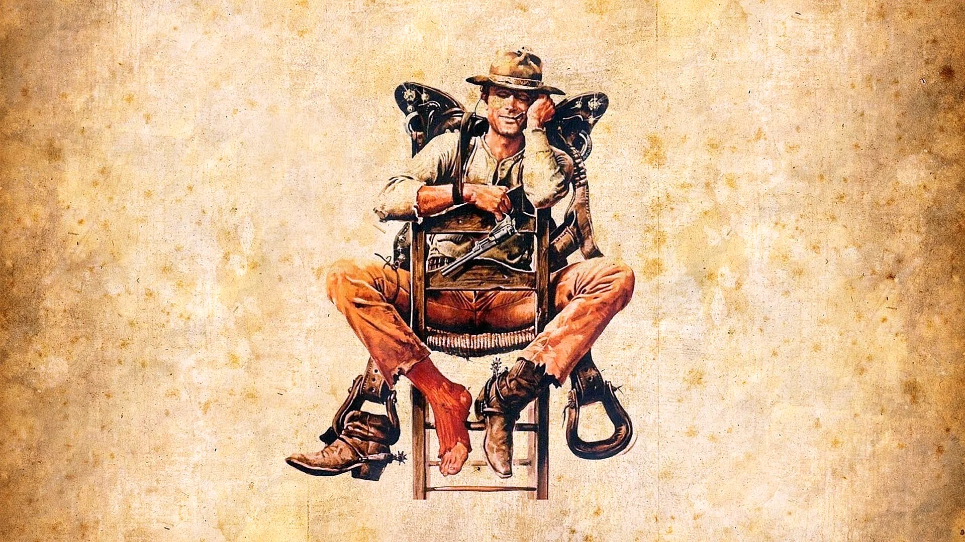 Retro Cowboy Wallpaper