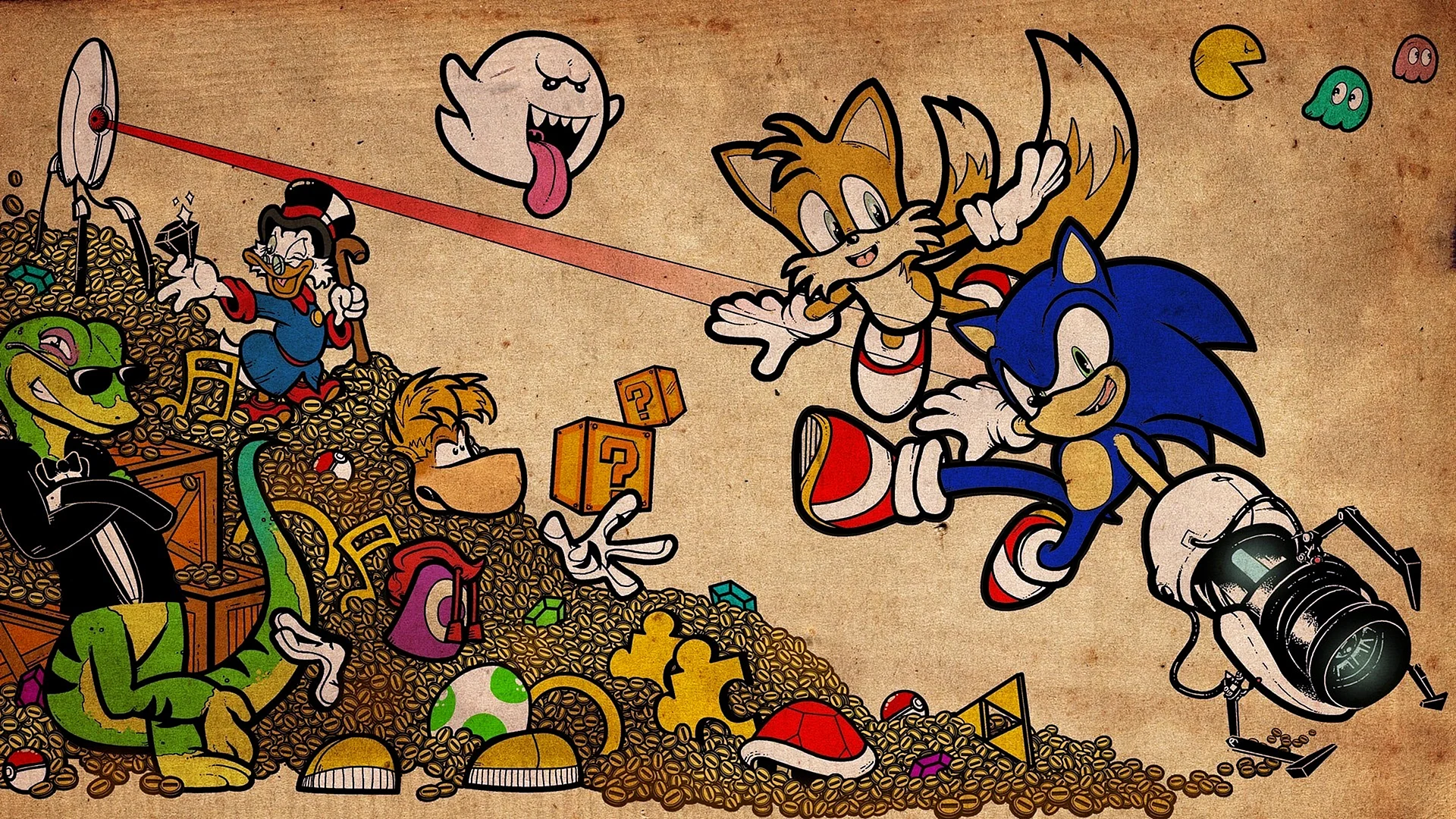 Retro Games Art Wallpaper