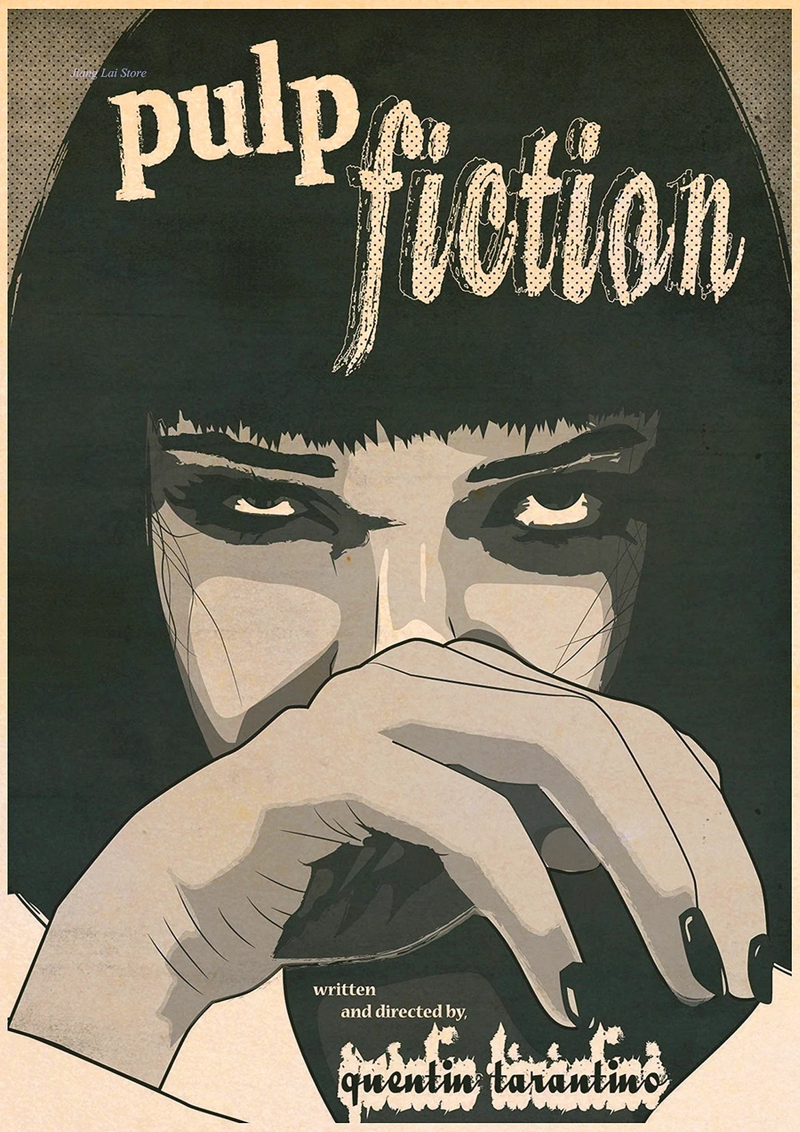 Retro Pulp Fiction Art Wallpaper For iPhone