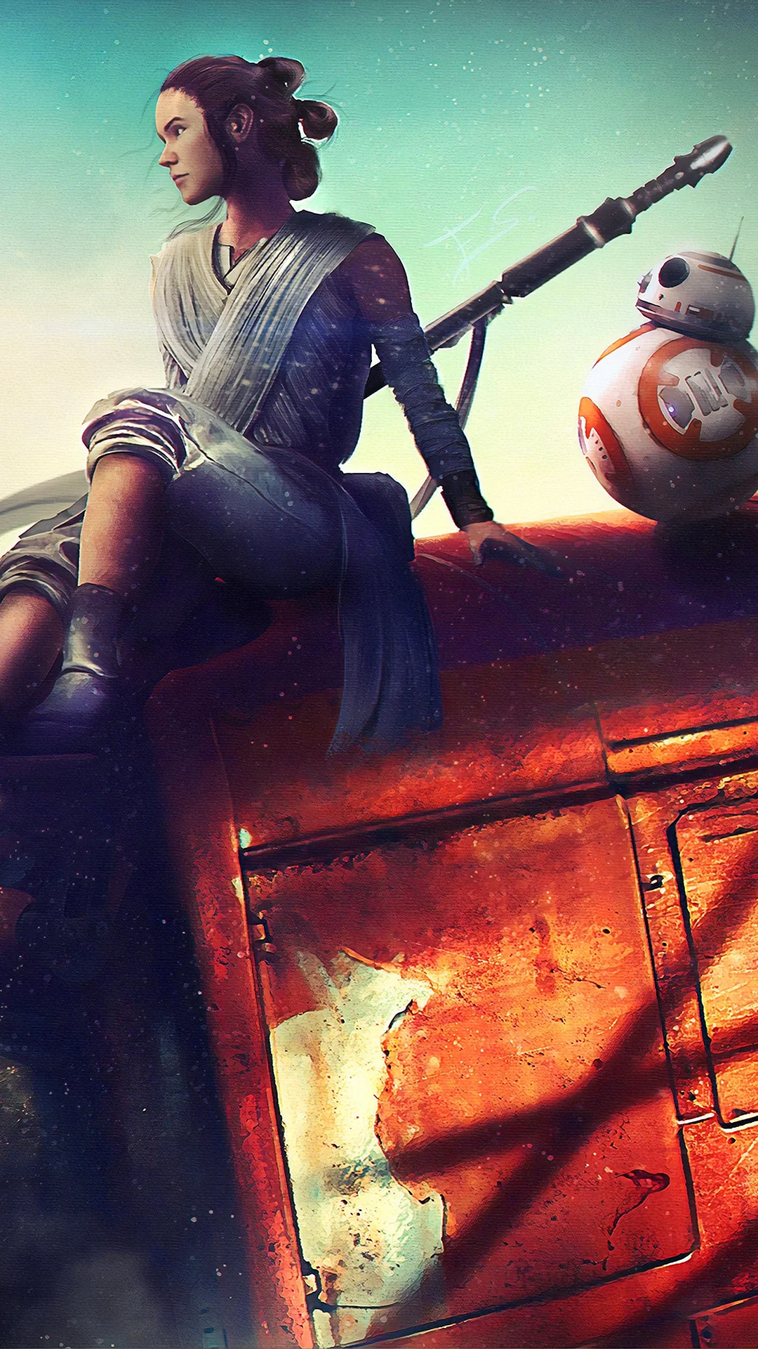 Rey Star Wars Ninjartist Wallpaper For iPhone