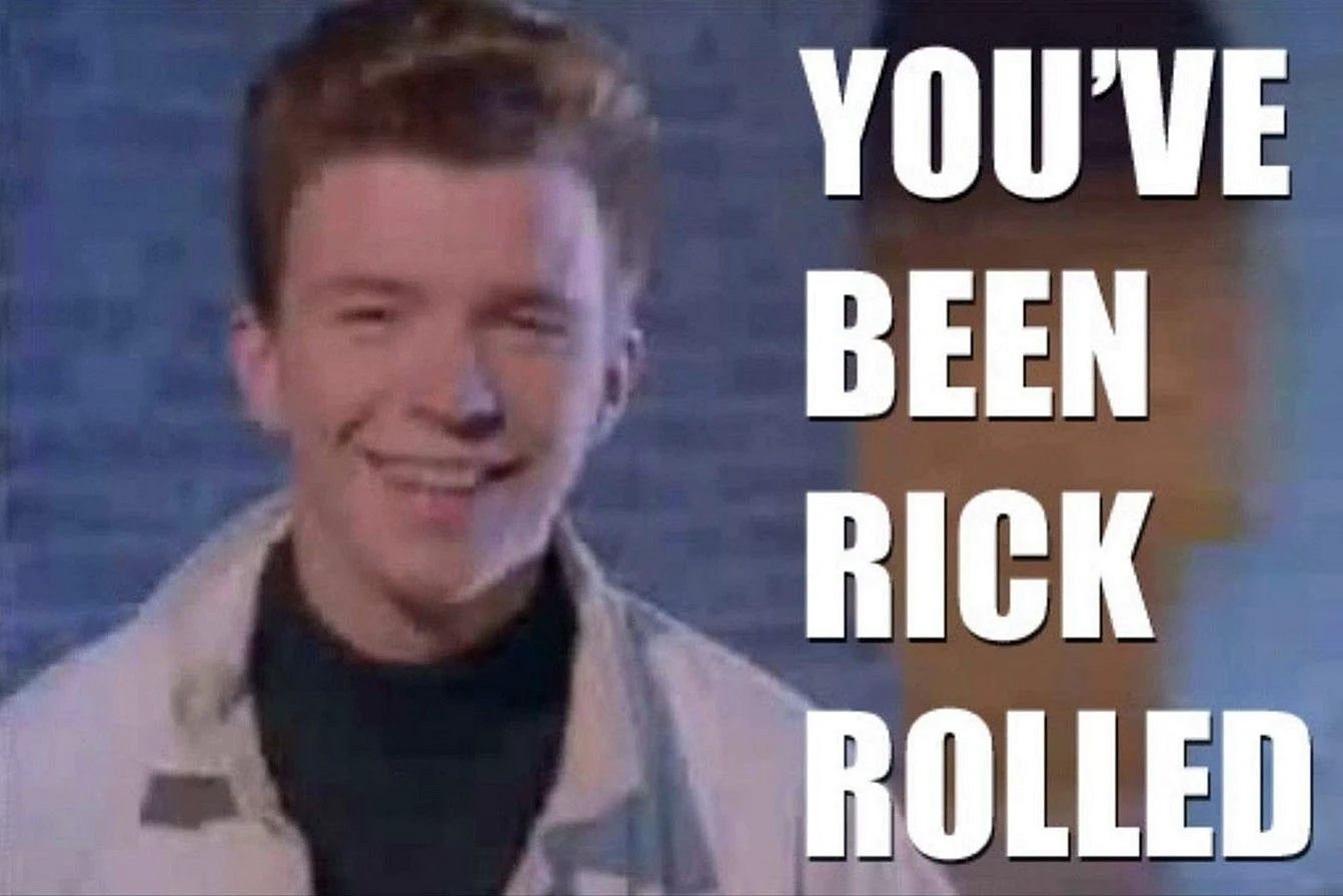 Rick Rolled Wallpaper