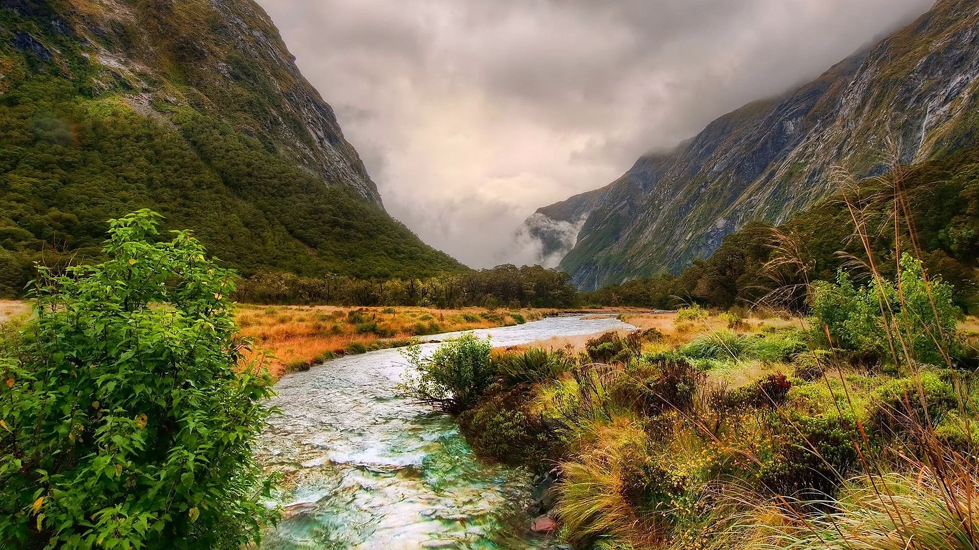 River Landscape Wallpaper