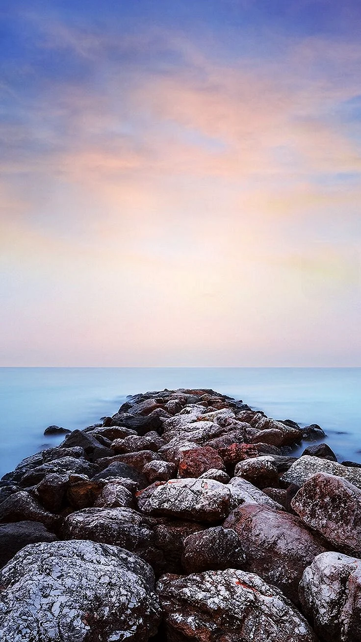Rock In Sea Wallpaper For iPhone