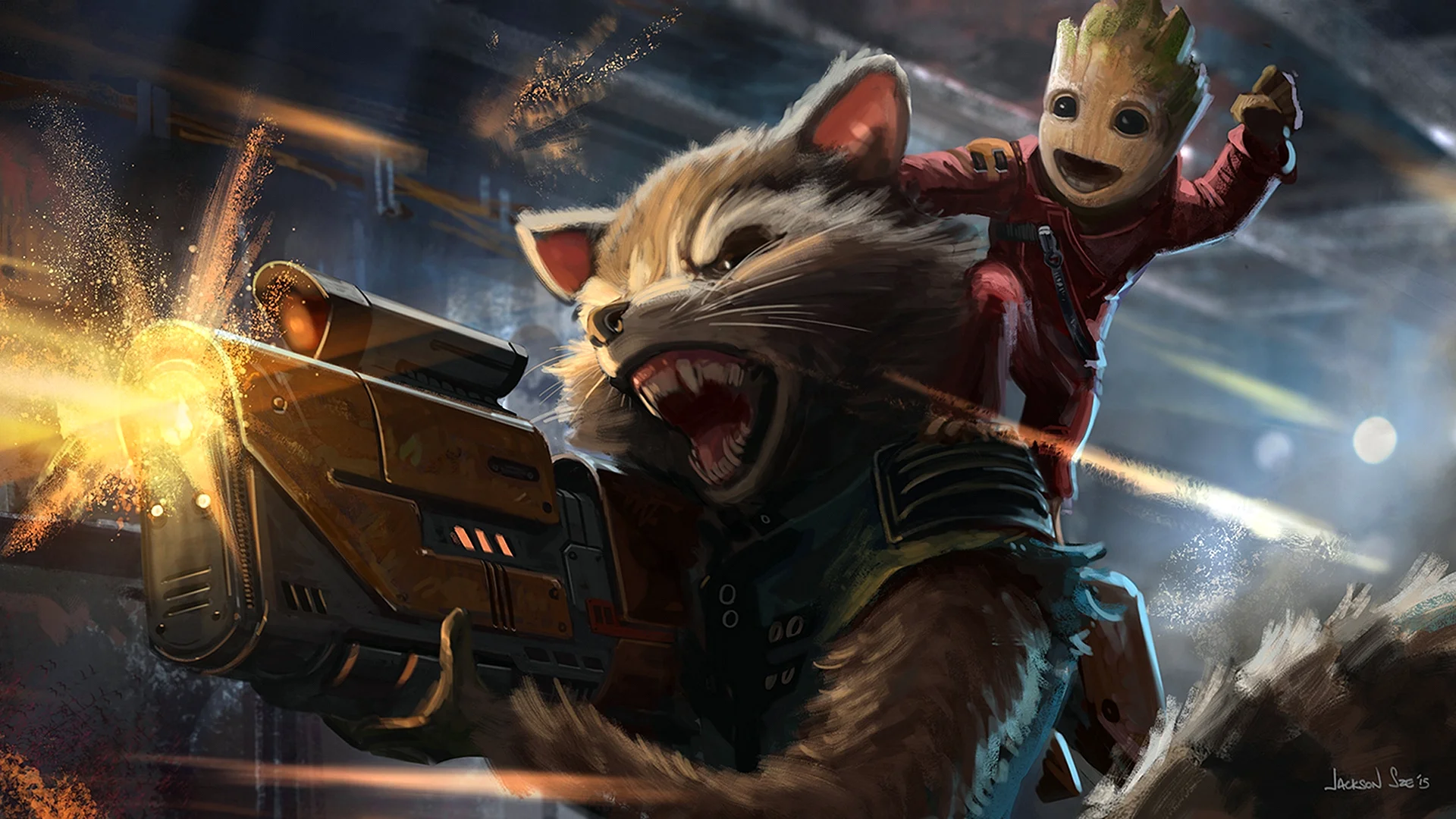 Rocket Raccoon Groot Wallpaper