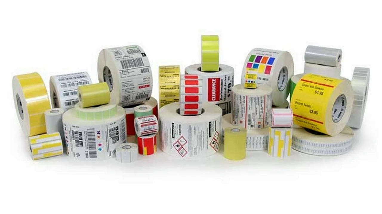Roll Printed Barcode Labels Wallpaper