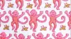 Roller Rabbit Monkeys Wallpaper