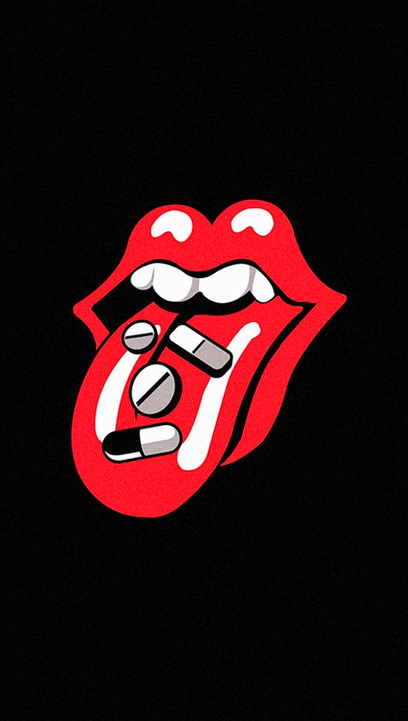 Rolling Stones Tongue Wallpaper For iPhone