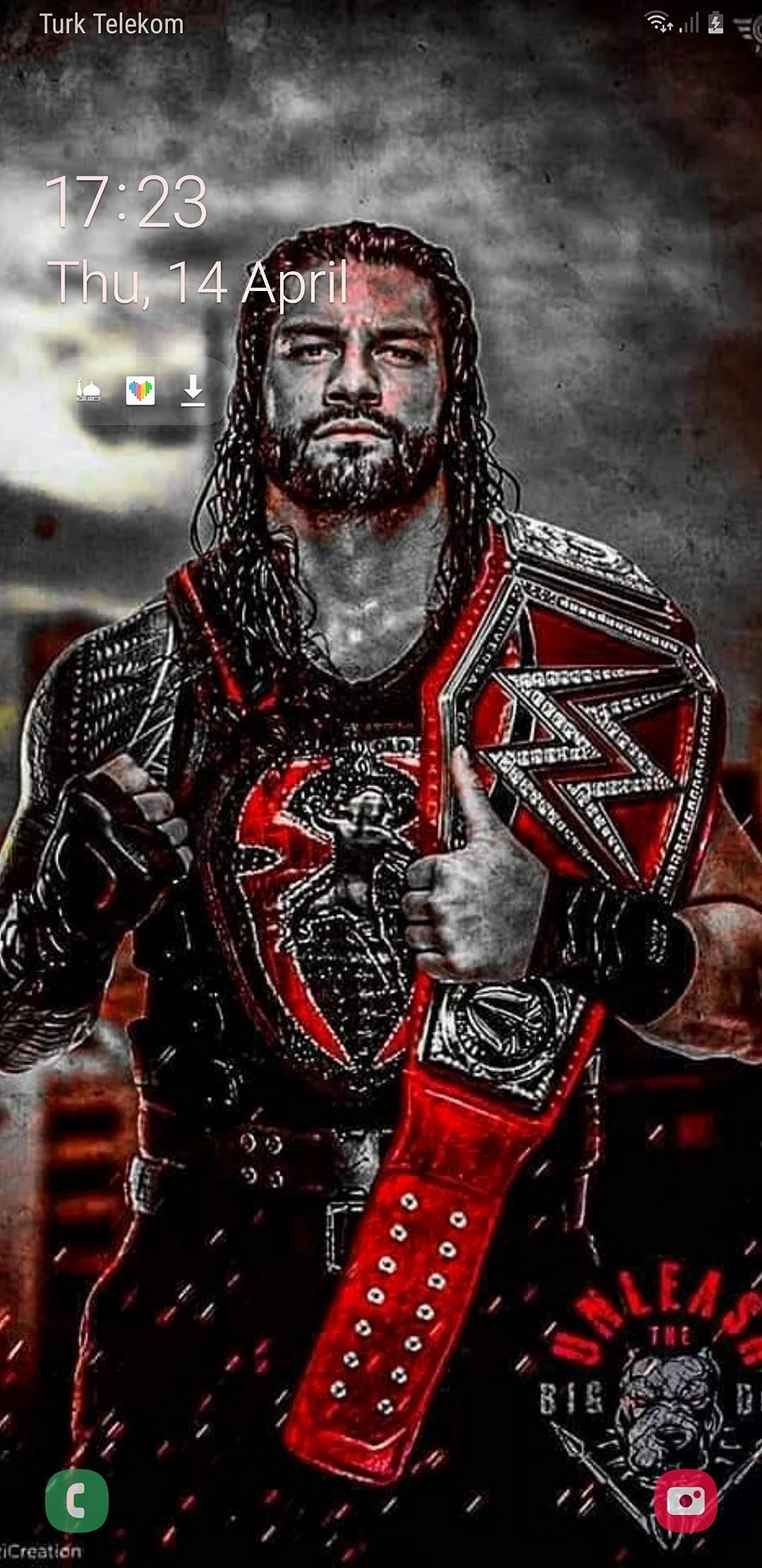 Roman Reigns Art Wallpaper For iPhone