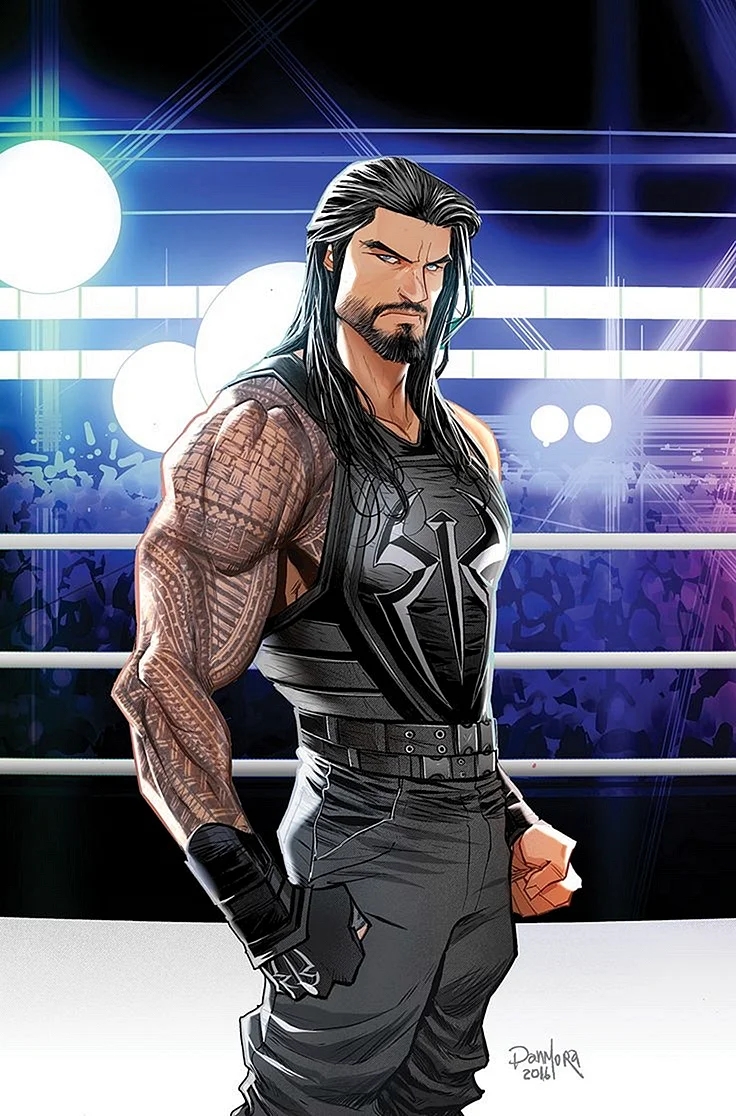 Roman Reigns Art Wallpaper For iPhone