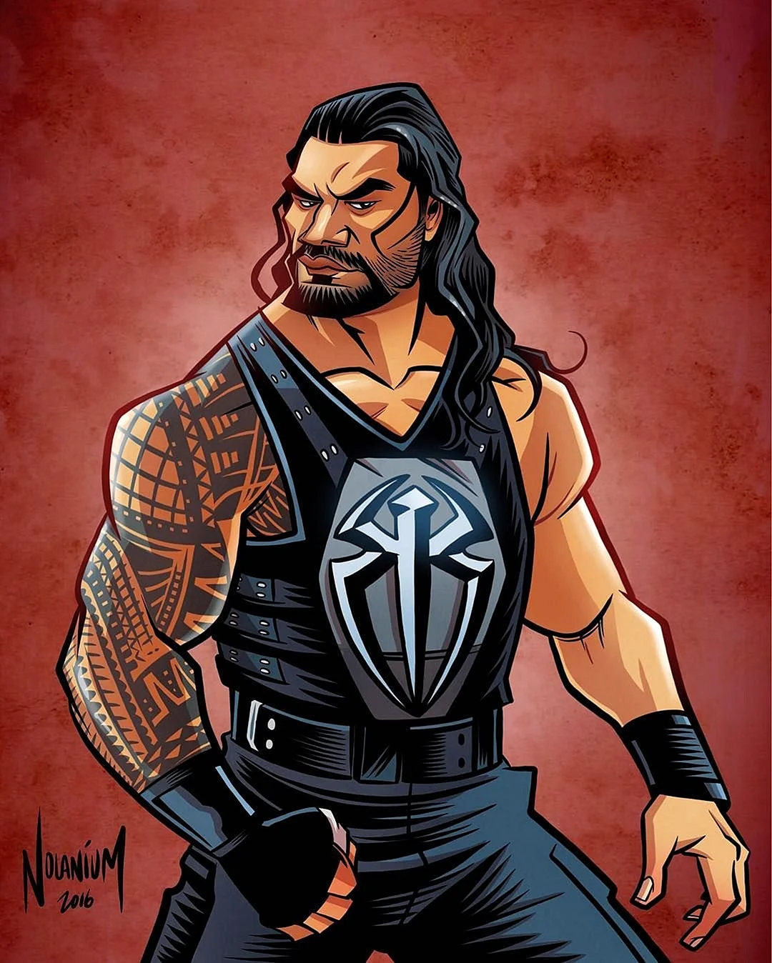 Roman Reigns Art Wallpaper For iPhone