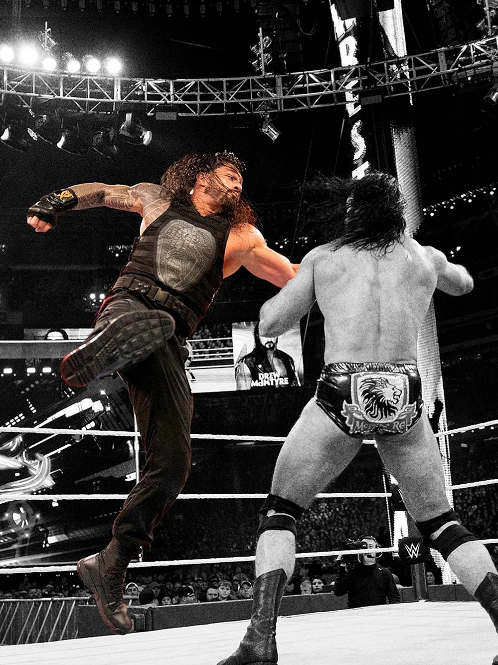 Roman Reigns Superman Punch Wallpaper For iPhone