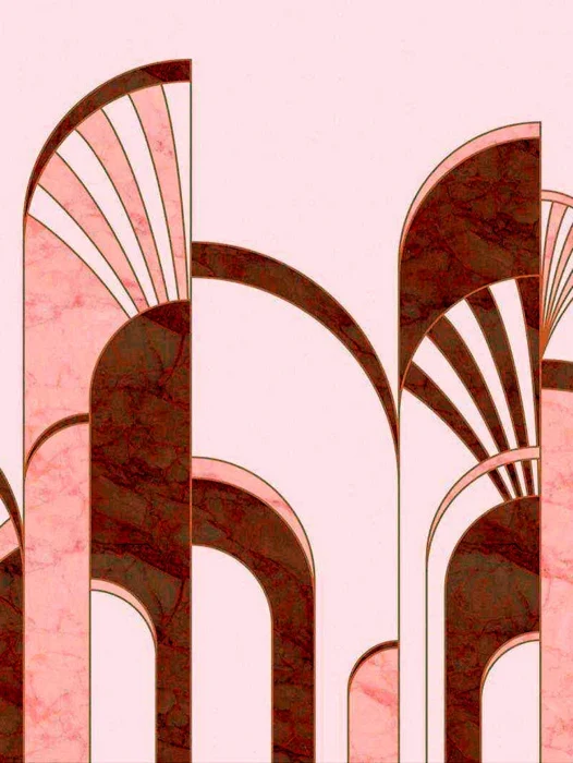 Rose Arch Pattern Wallpaper