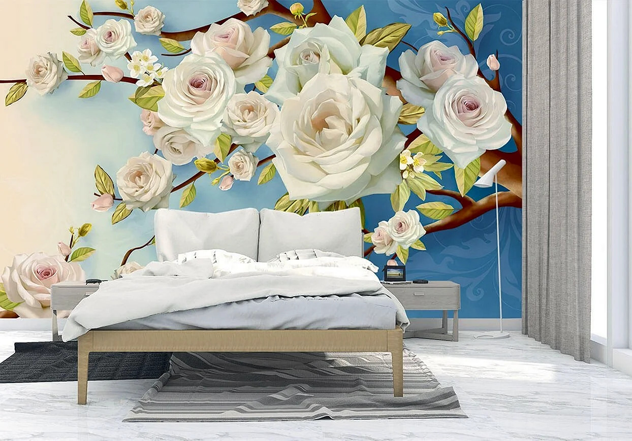 Rose Murals Wallpaper