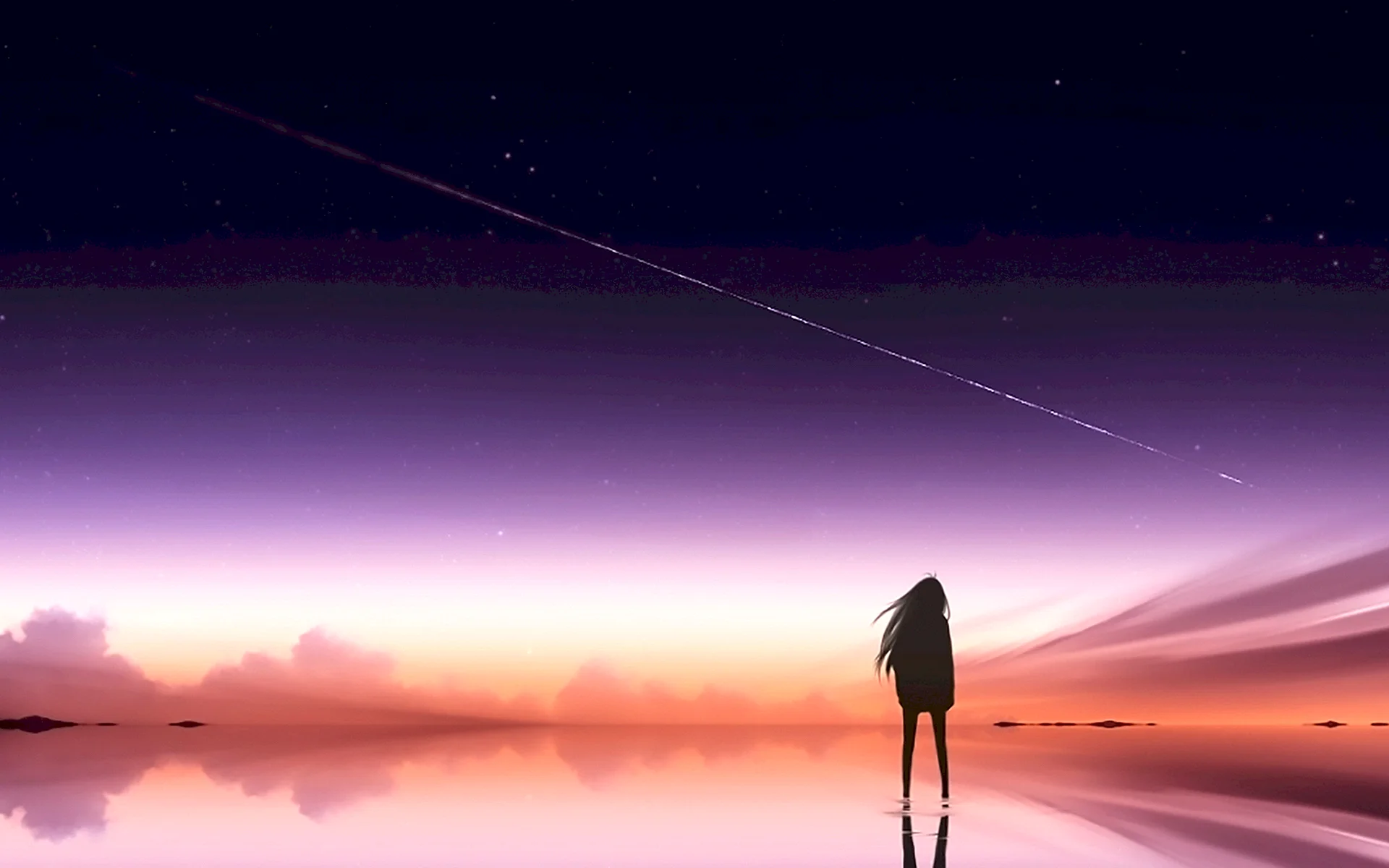 Sad anime background Wallpaper