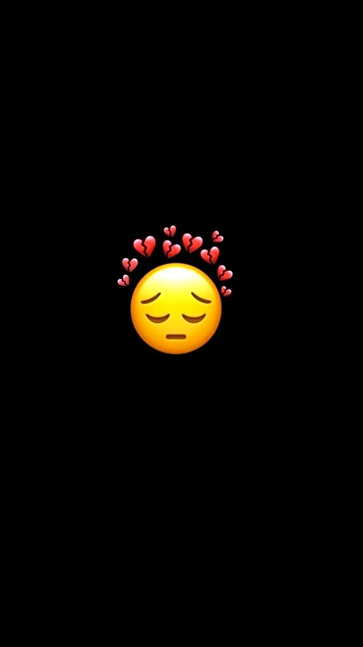 Sad Dark Emoji Wallpaper