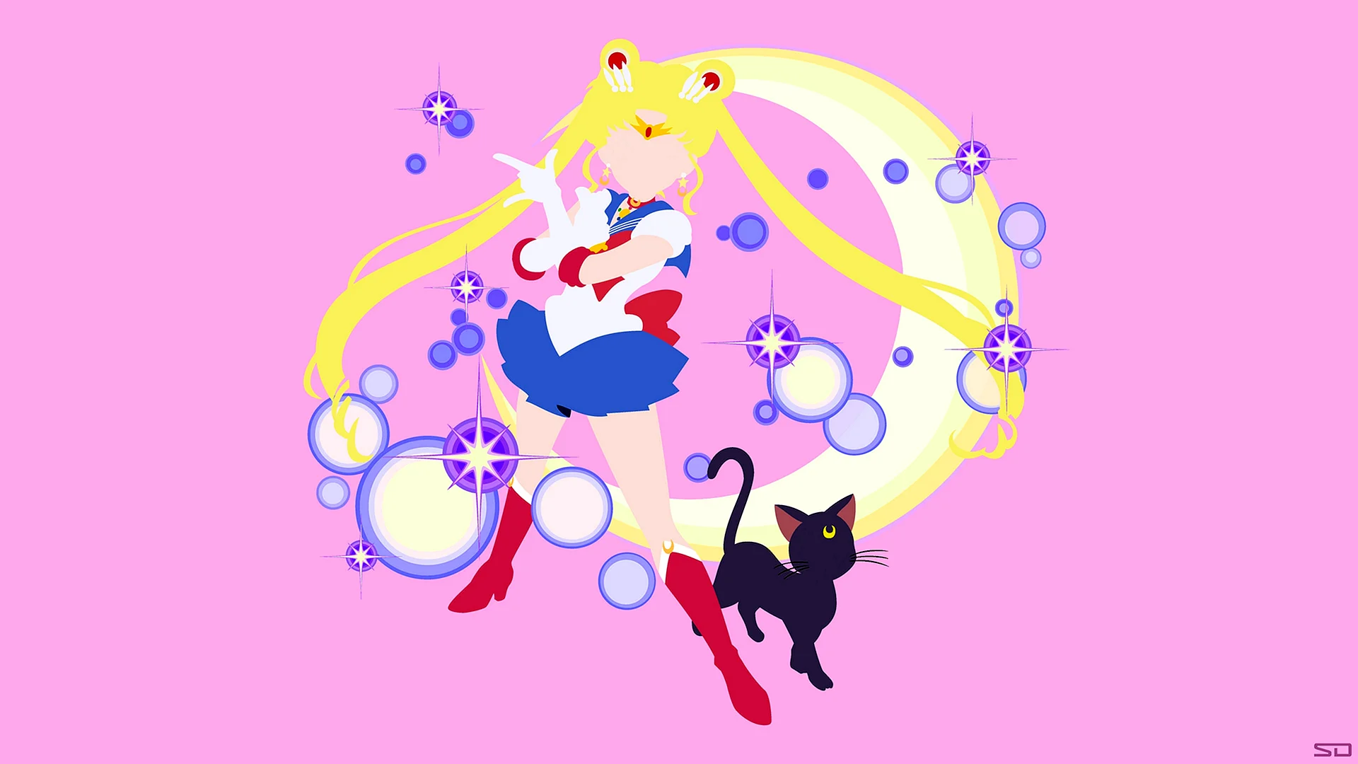 Sailor Moon Luna Wallpaper