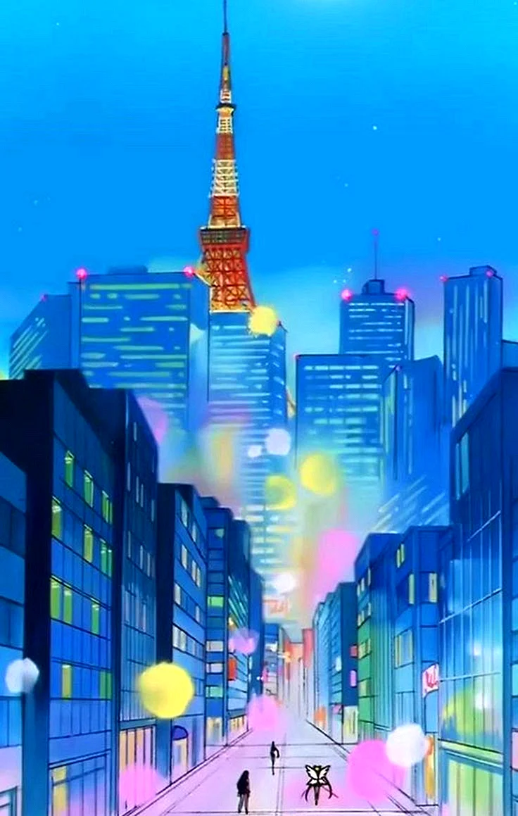 Sailor Moon Scenery Aesthetic Wallpaper For iPhone