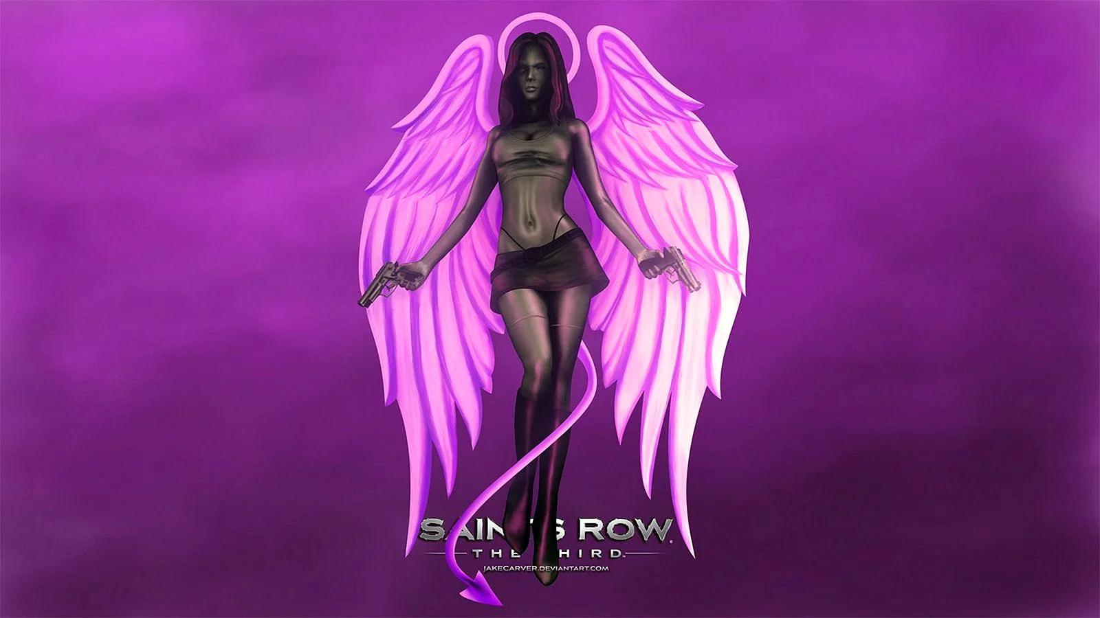 Saints Row Angel Statue Wallpaper