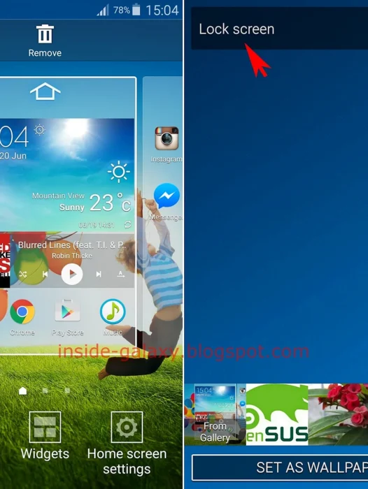 Samsung Galaxy Home Screen Wallpaper