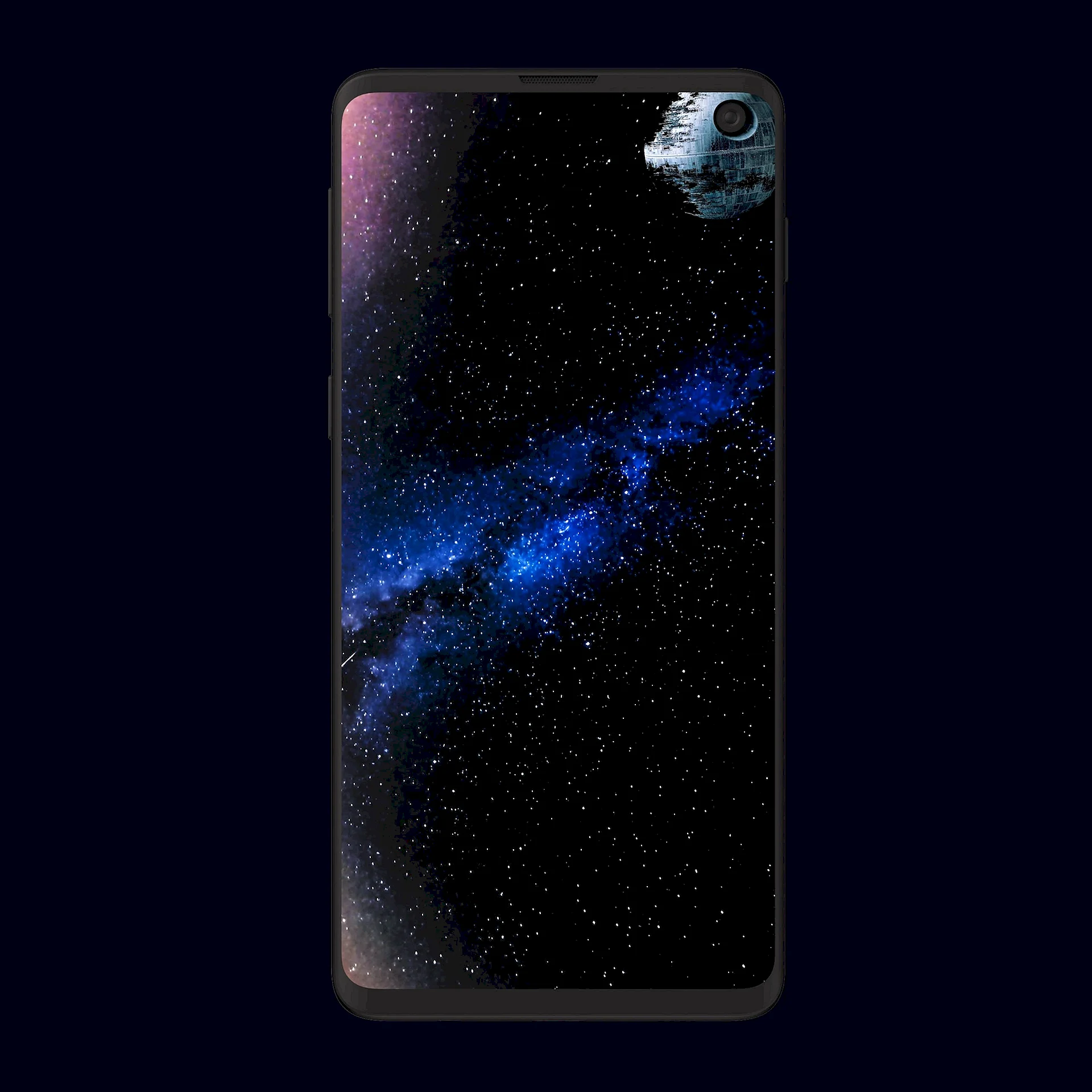 Samsung Galaxy S10e Black Wallpaper