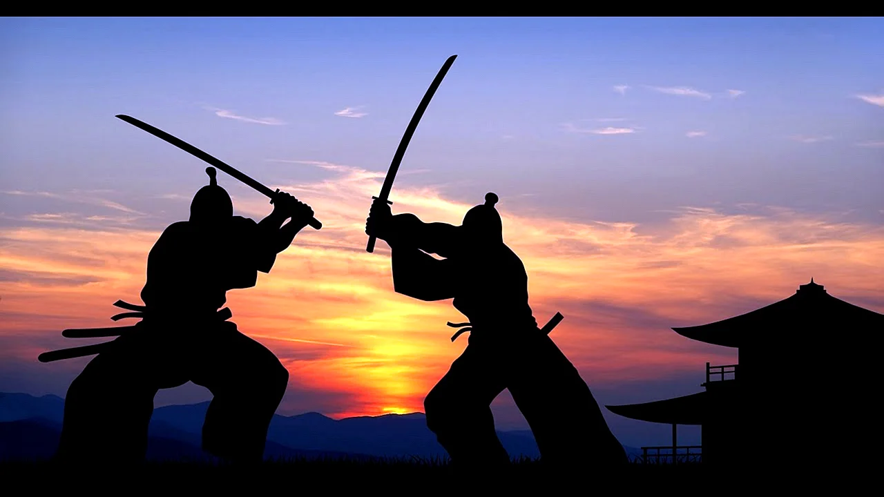 Samurai With Two Knifes Wallpaper