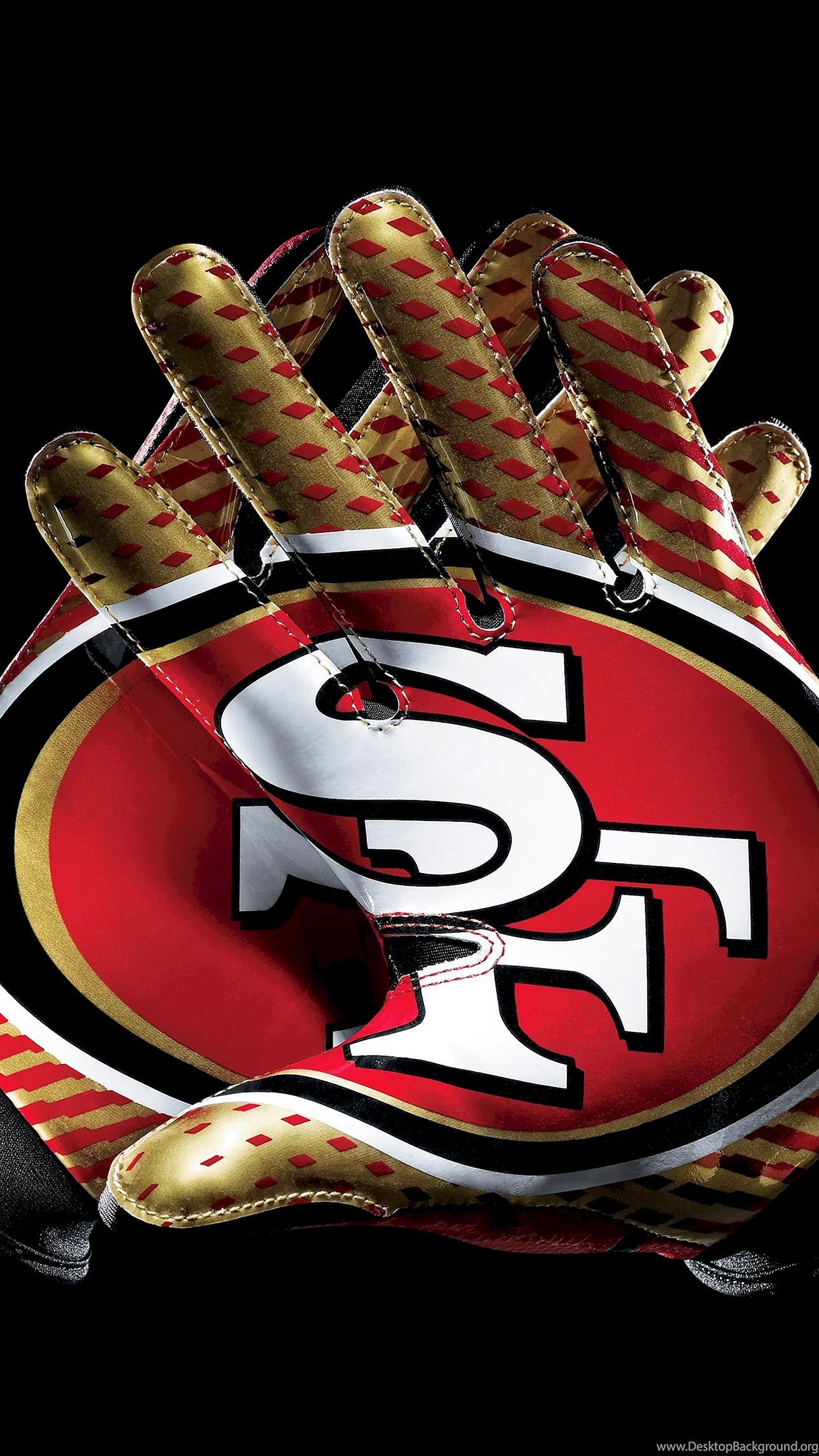 San Francisco 49ers Gloves Wallpaper For iPhone