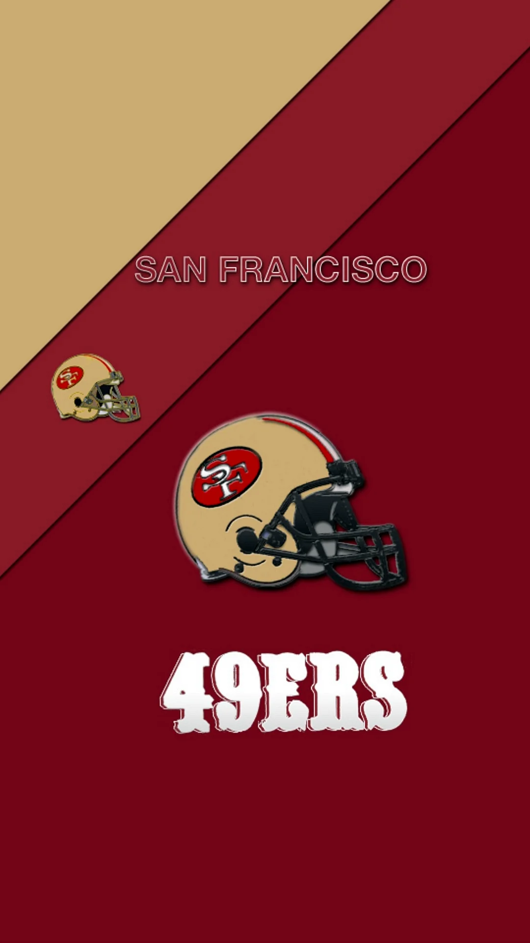 San Francisco 49ers Logo Phone Wallpaper For iPhone