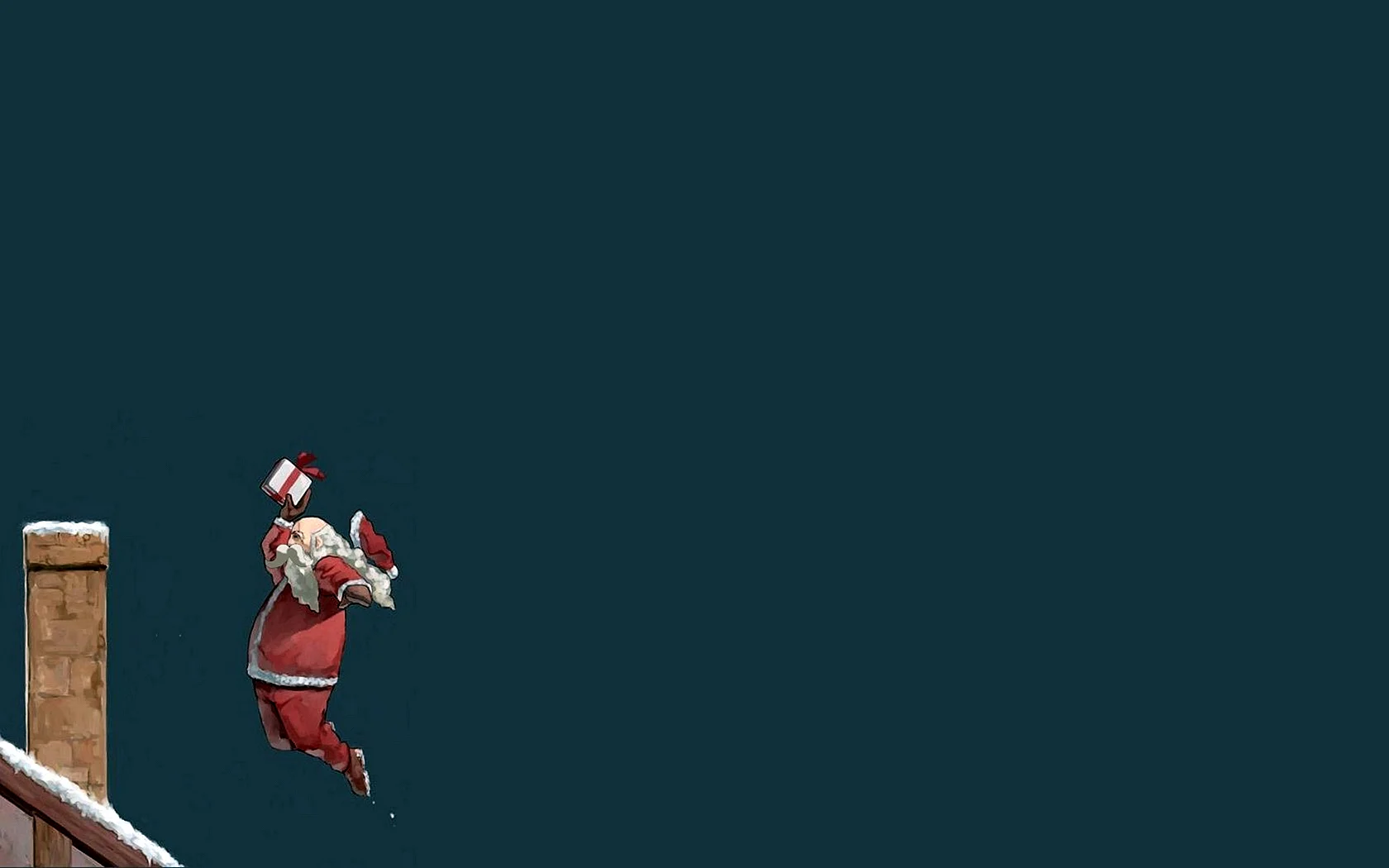 Santa Claus Art Funny Wallpaper