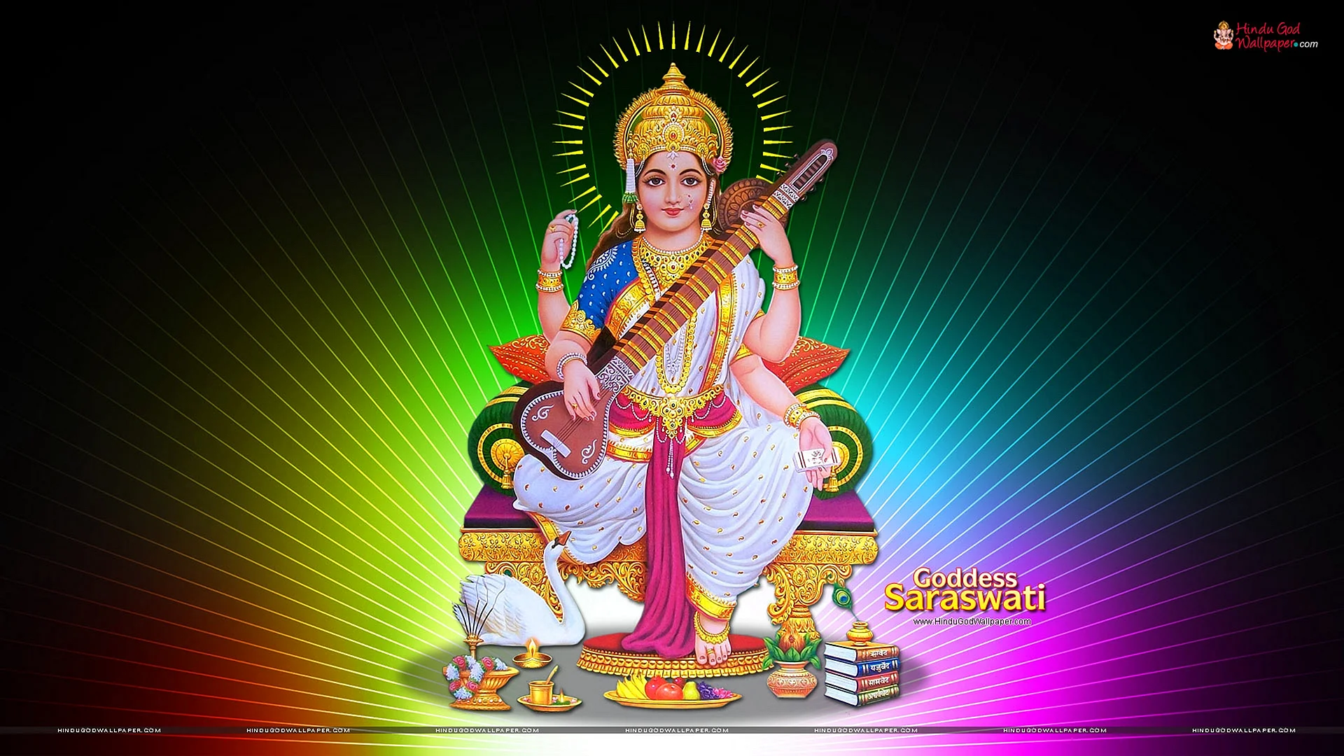 Saraswati Maa Wallpaper