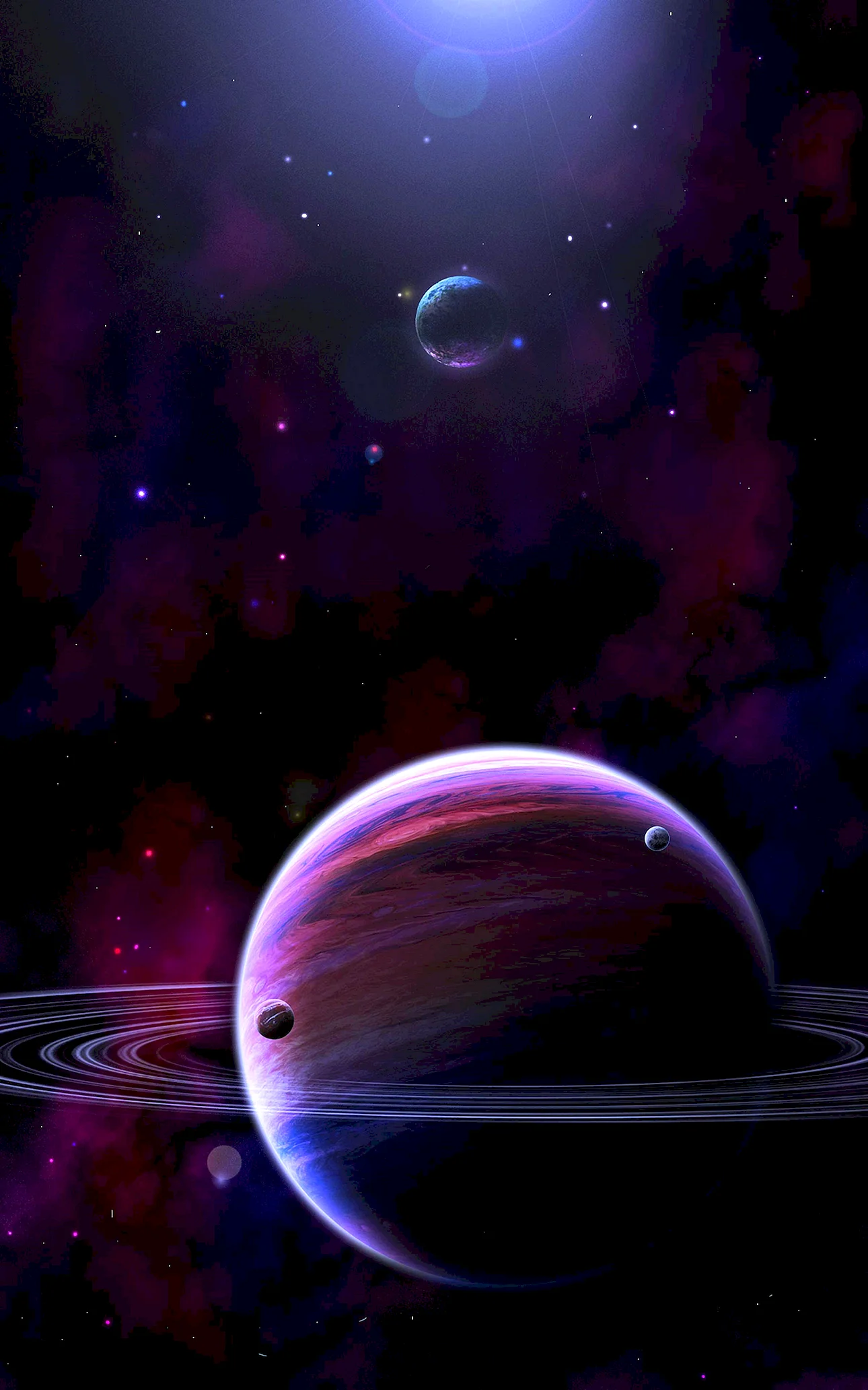 Saturn Galaxy Wallpaper For iPhone