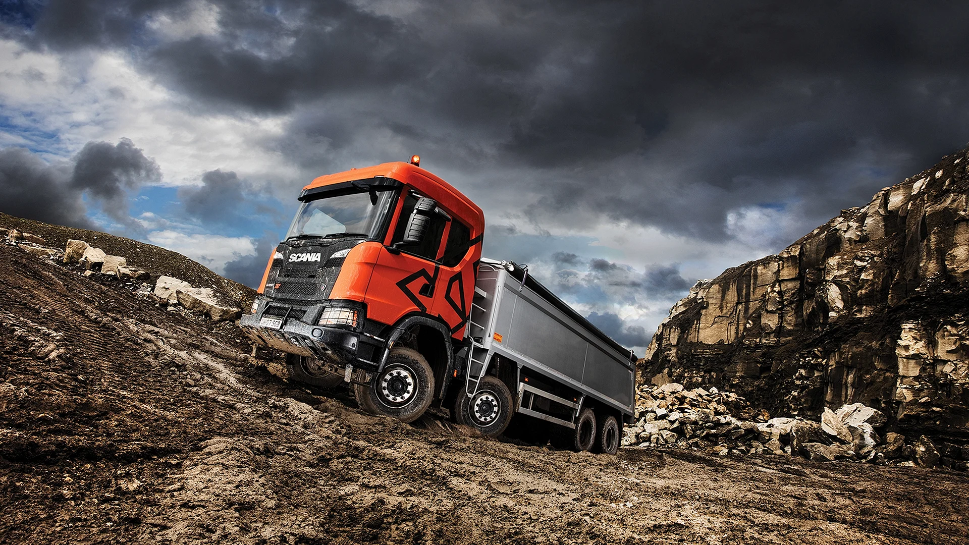 Scania Truck Dump Truck Wallpaper