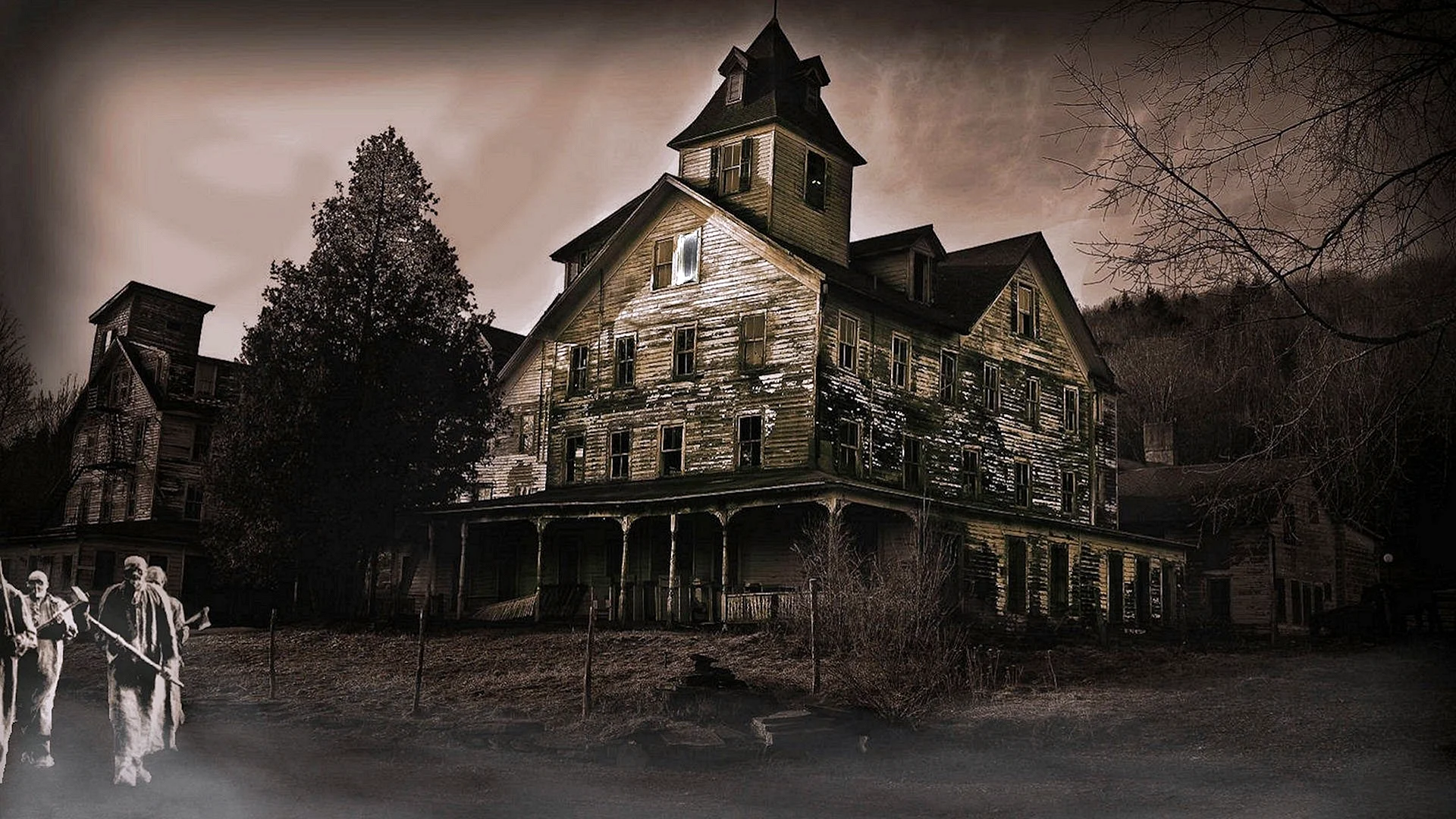 Scary Haunted House Wallpaper