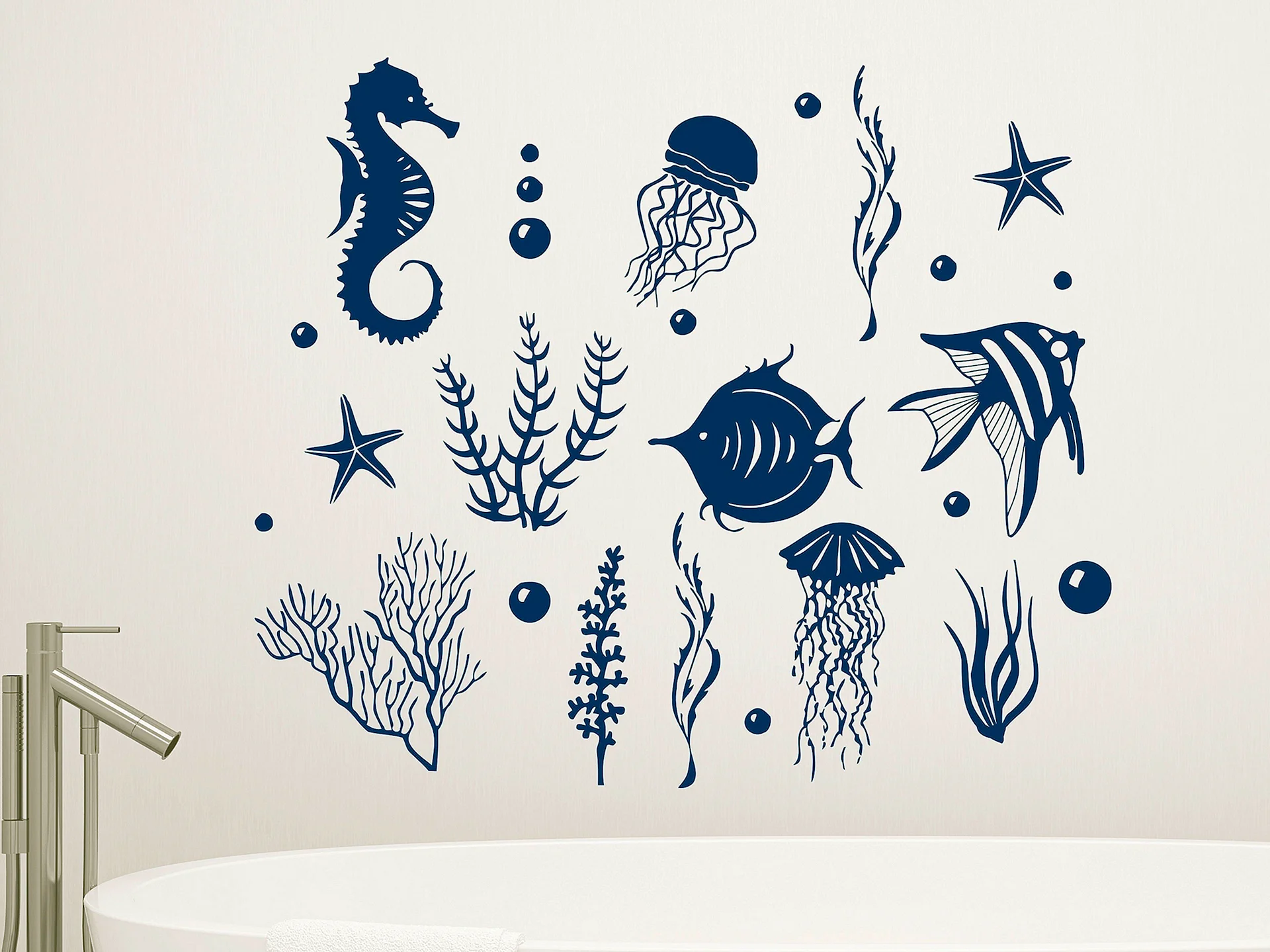 Sea Animal Wall Decals Wallpaper