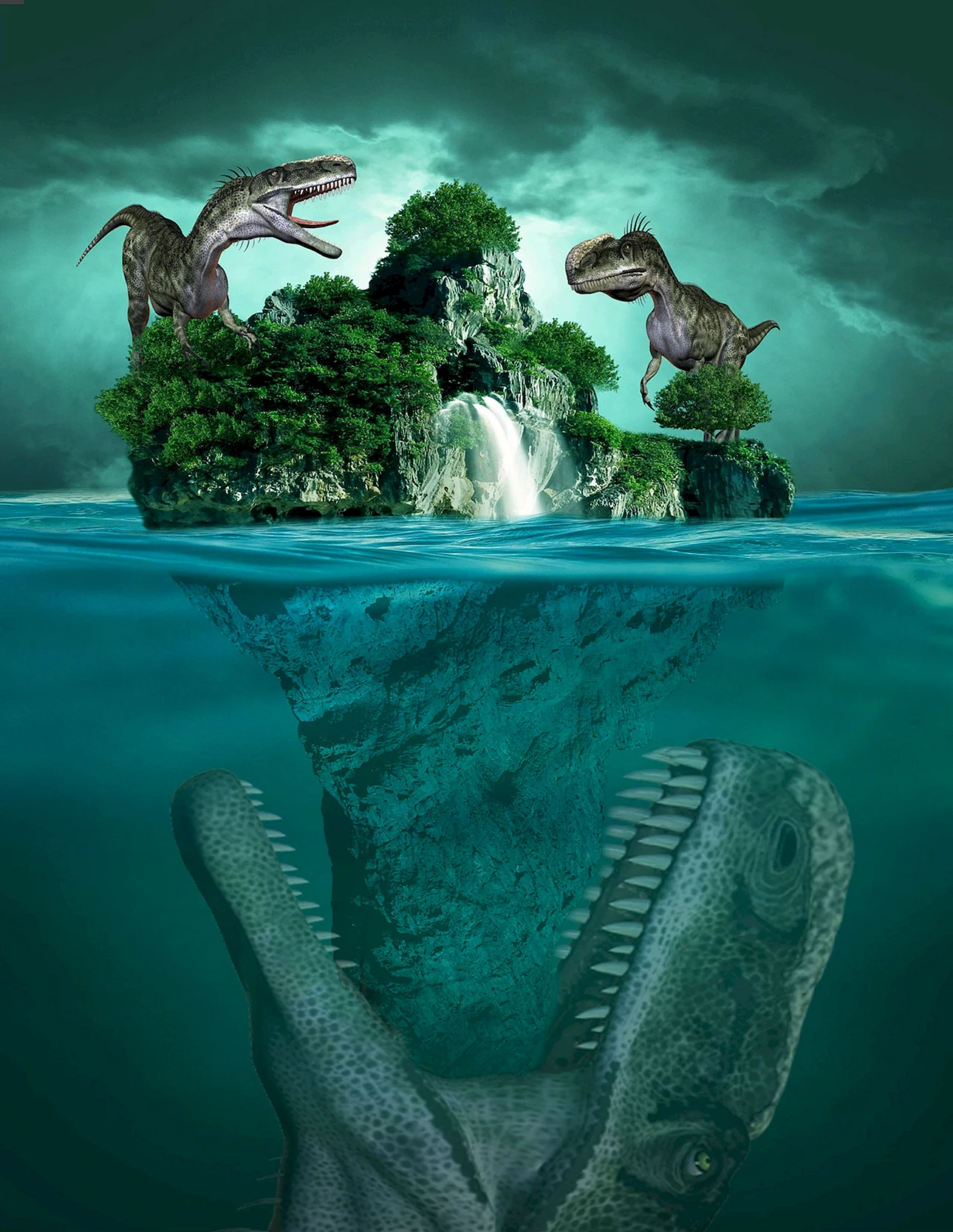 Sea Dinosaurs Wallpaper For iPhone