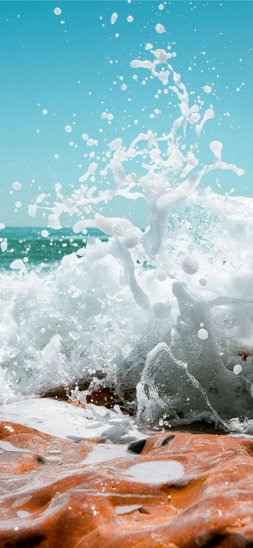 Sea Water Splash Wallpaper for iPhone 11