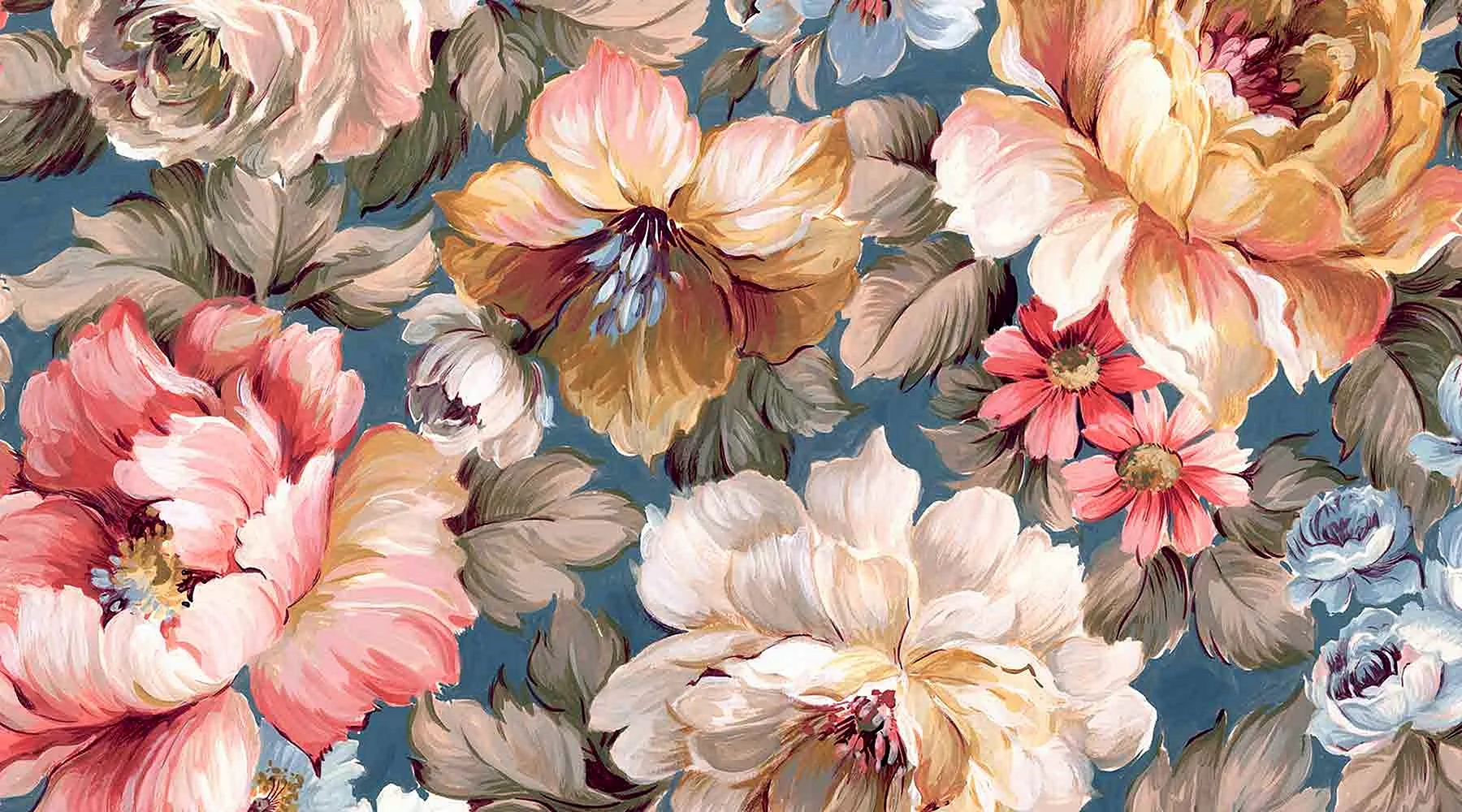 Seamless Floral Pattern Wallpaper