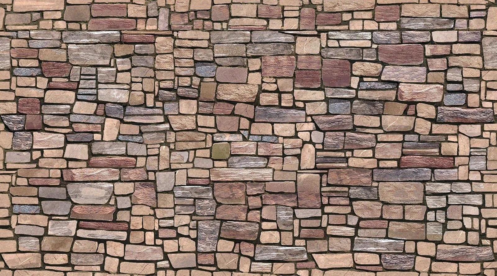 Seamless Stone Brick Wallpaper