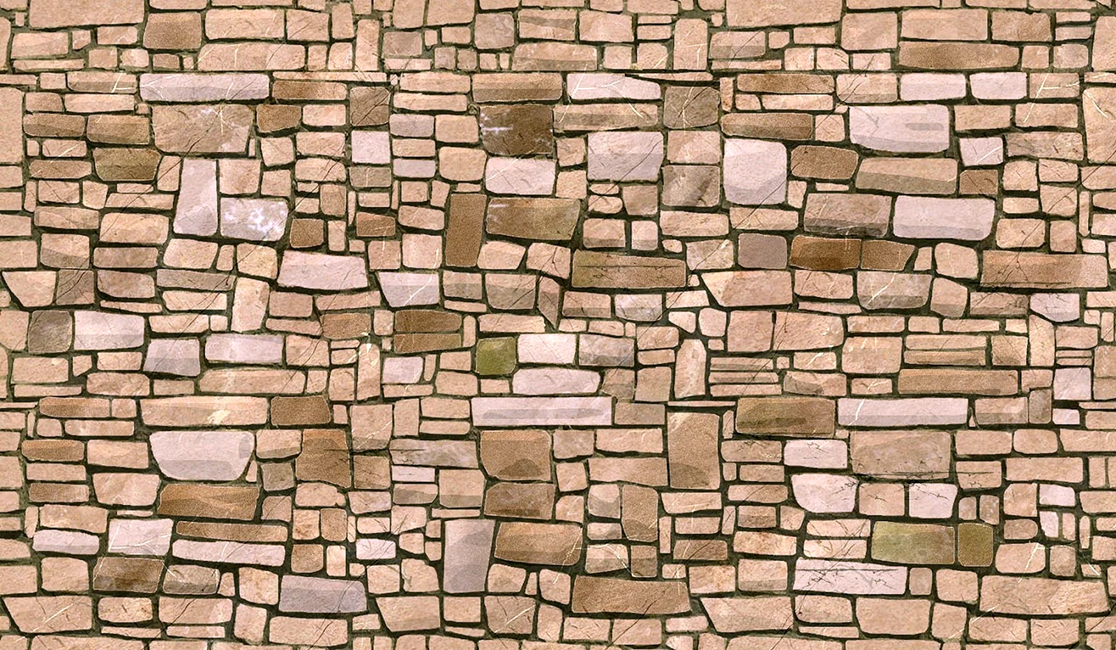 Seamless Stone Brick Wallpaper